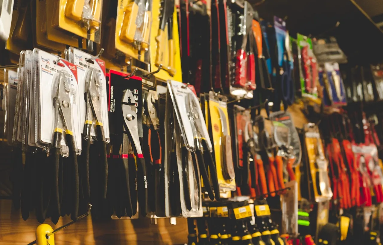 A set of hand tools laid out together, the kind of products Home Depot store associates help customers with